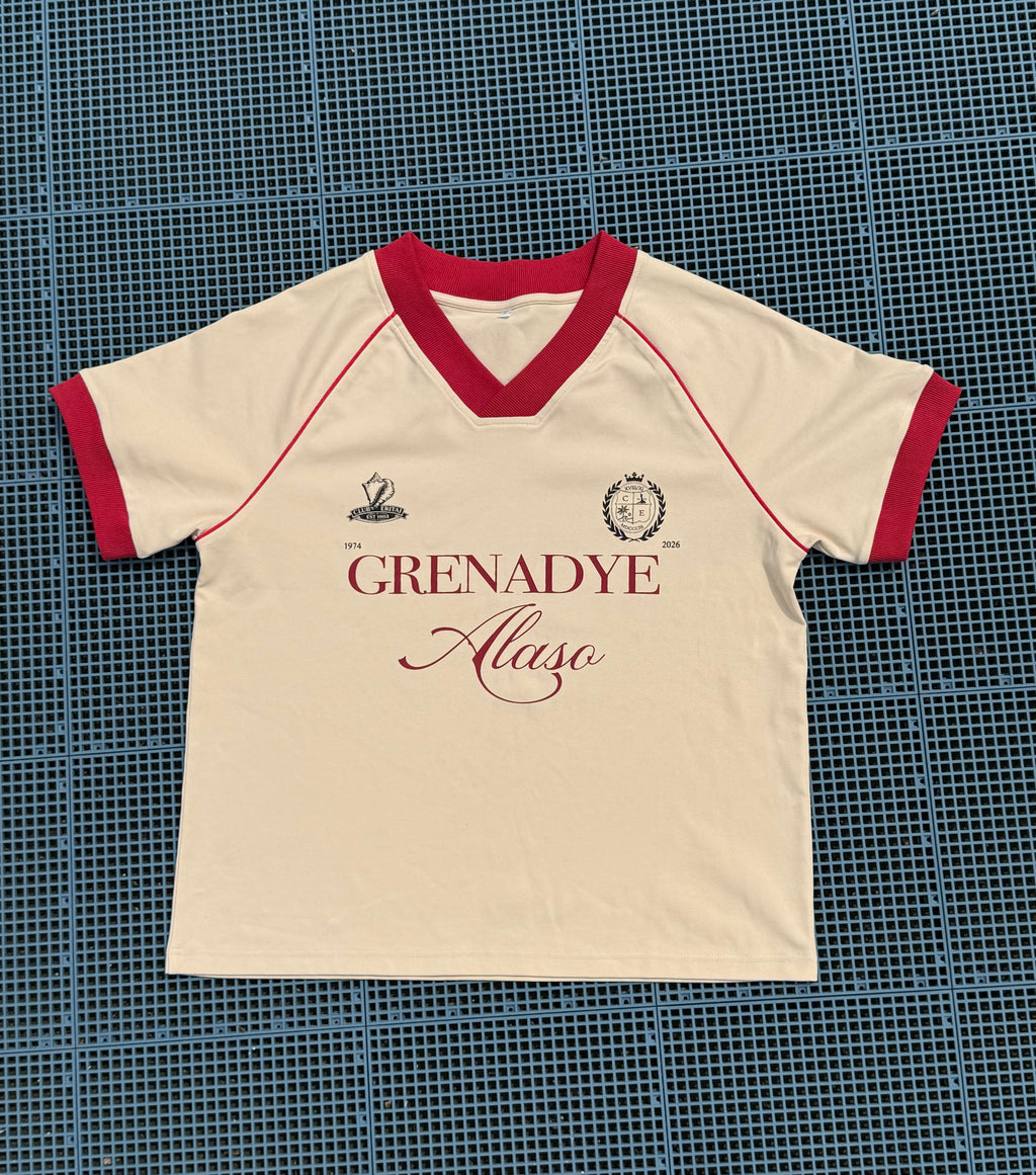 Eritaj Rétro Foutbòl Jersey Tee