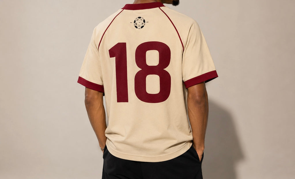 Eritaj Rétro Foutbòl Jersey Tee